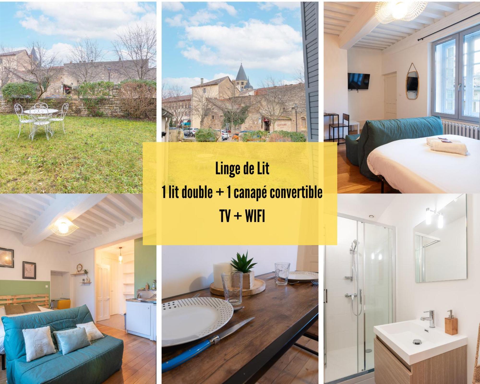 Cabana & La Place De L'Abbaye - Centre-Ville, Jardin Клуни Екстериор снимка